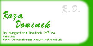 roza dominek business card